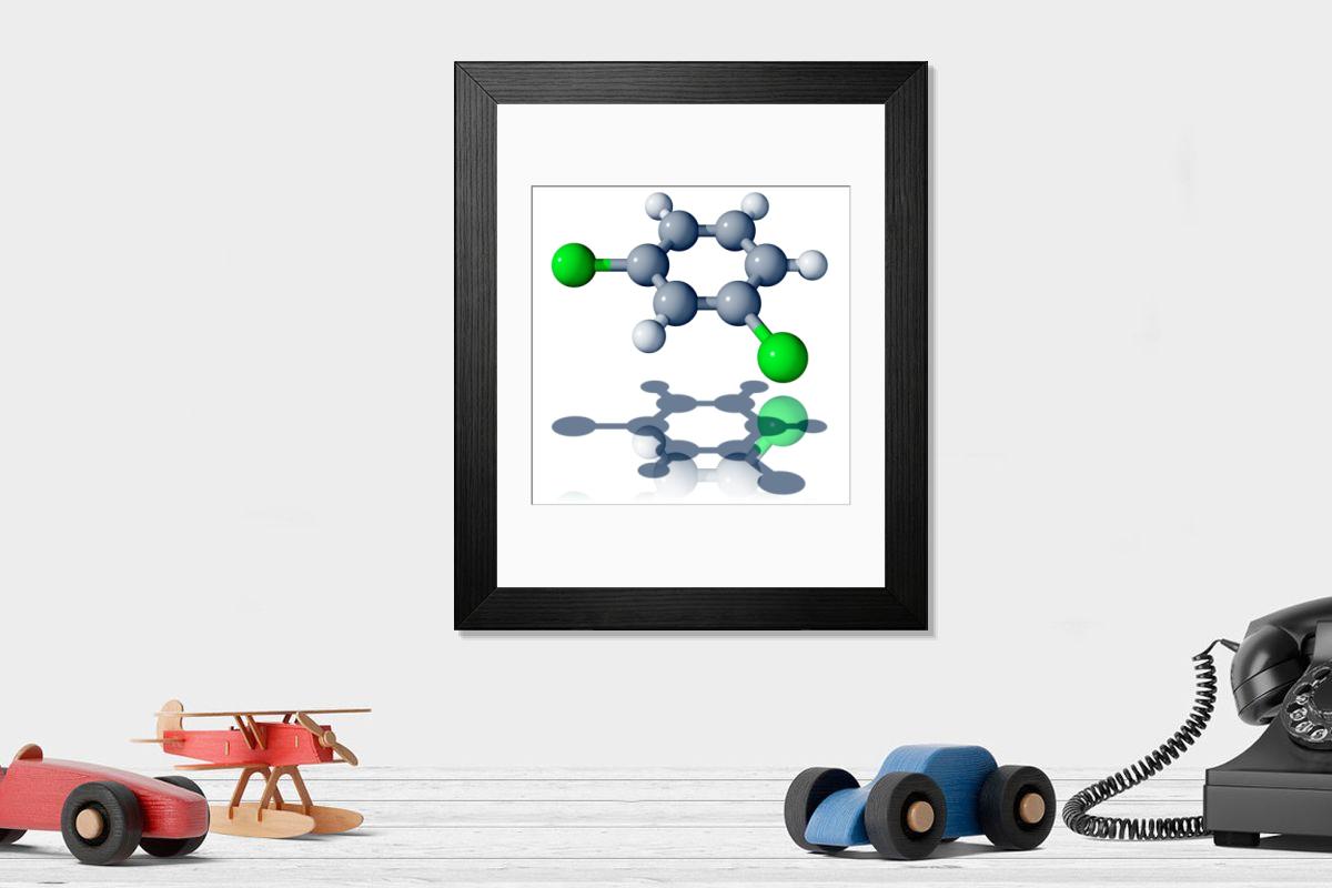 Shown hanging in a room: Modern 14"x12" (36x31cm)