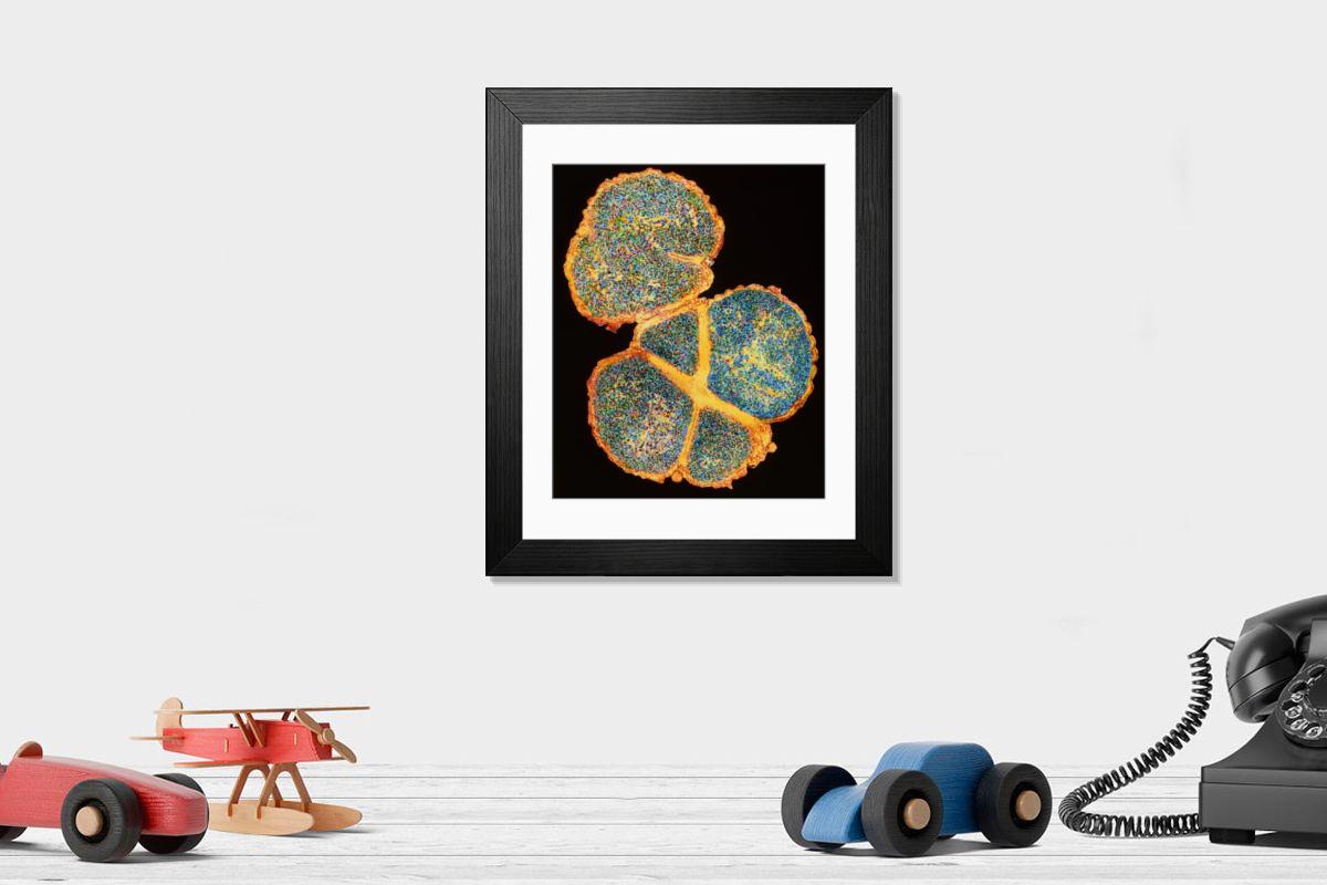 Shown hanging in a room: Modern 14"x12" (36x31cm)