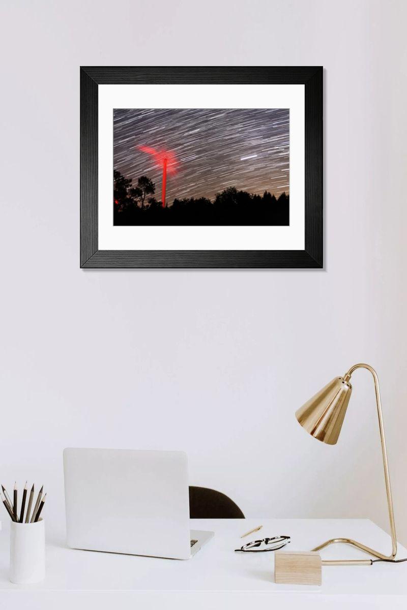 Shown hanging in a room: Modern 14"x12" (36x31cm)