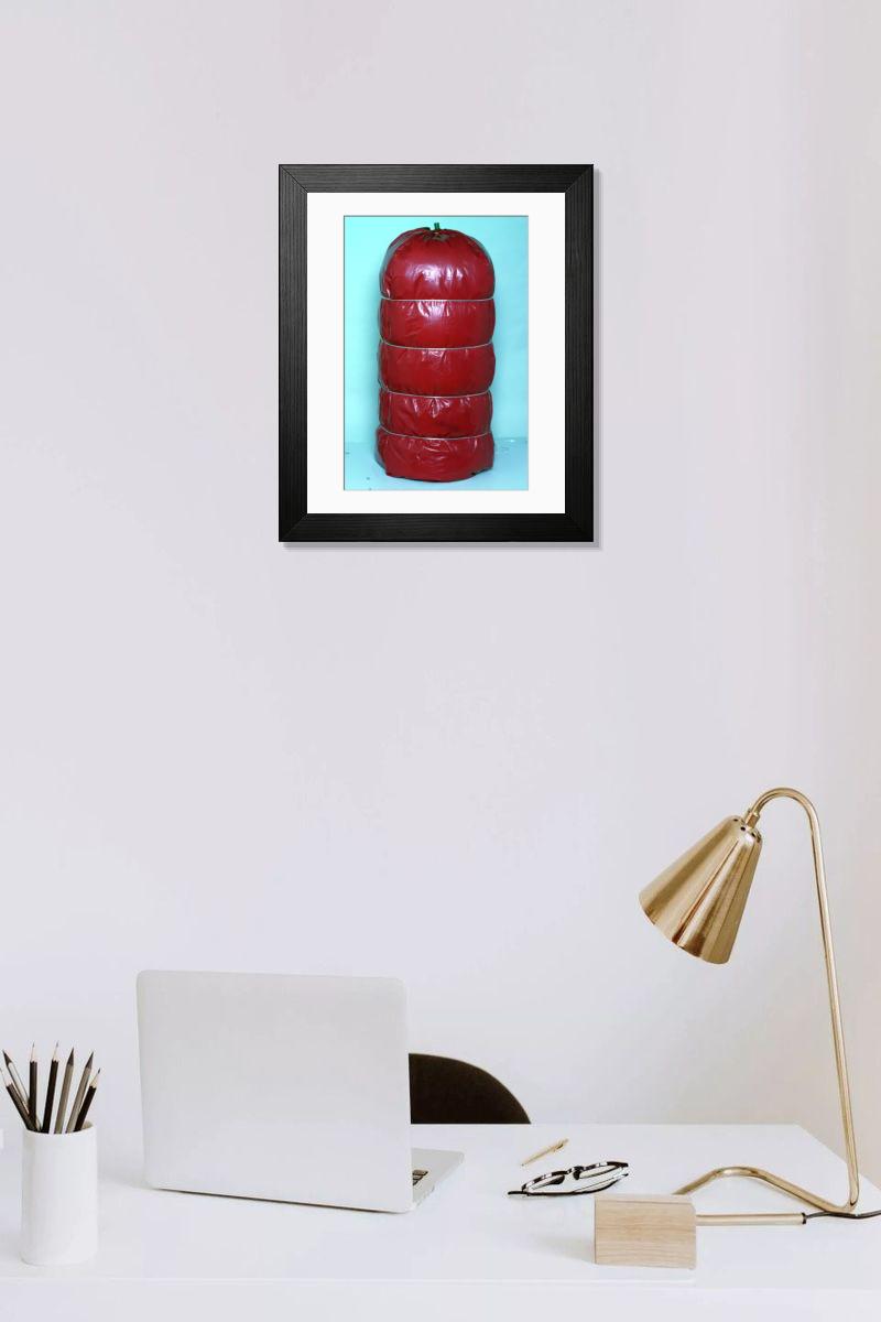 Shown hanging in a room: Modern 14"x12" (36x31cm)