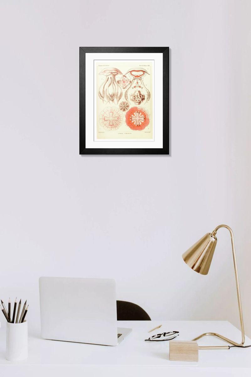 Shown hanging in a room: Modern 14"x12" (36x31cm)