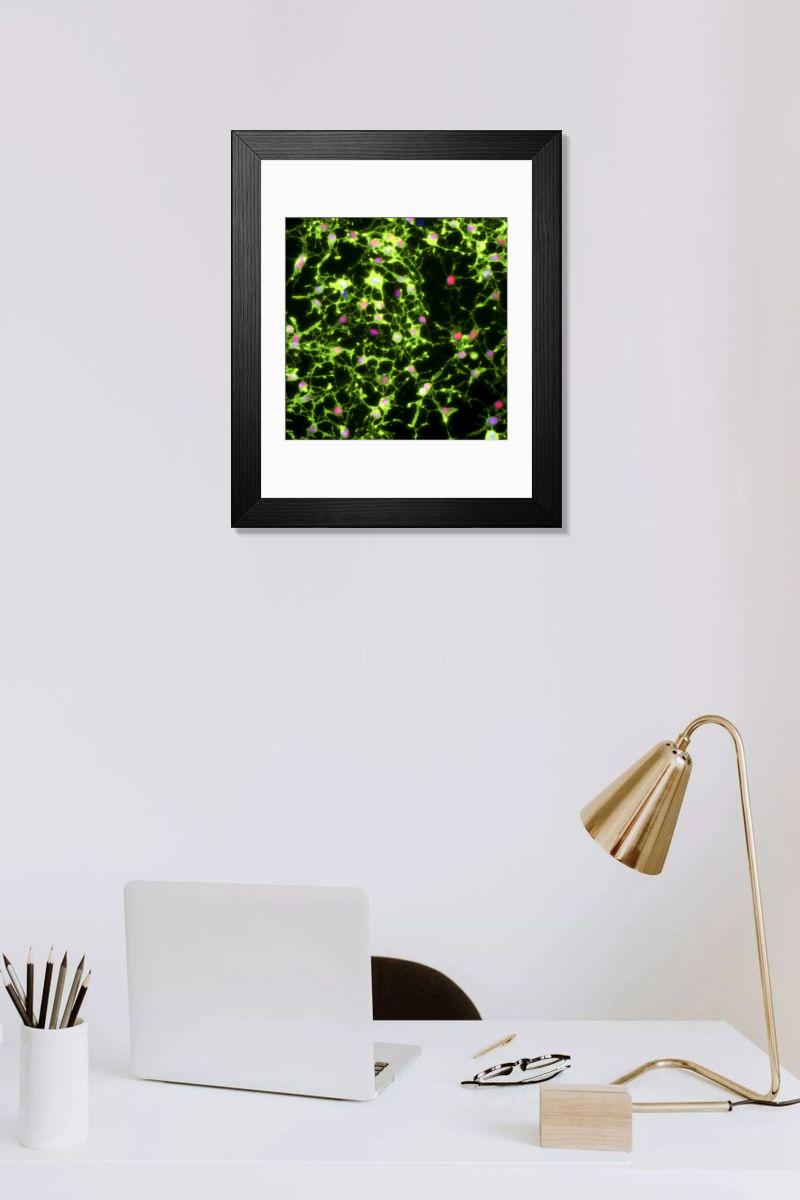 Shown hanging in a room: Modern 14"x12" (36x31cm)