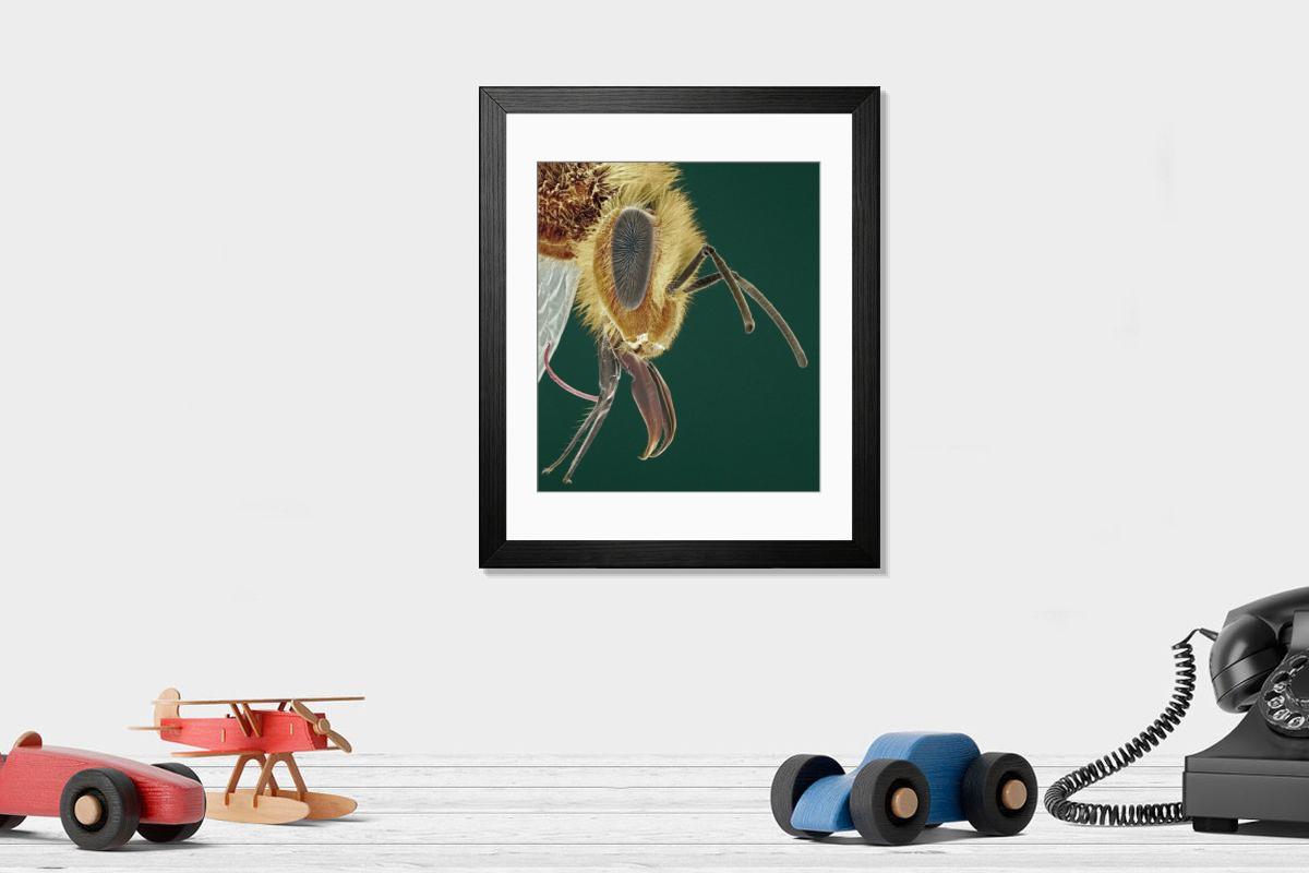 Shown hanging in a room: Modern 14"x12" (36x31cm)