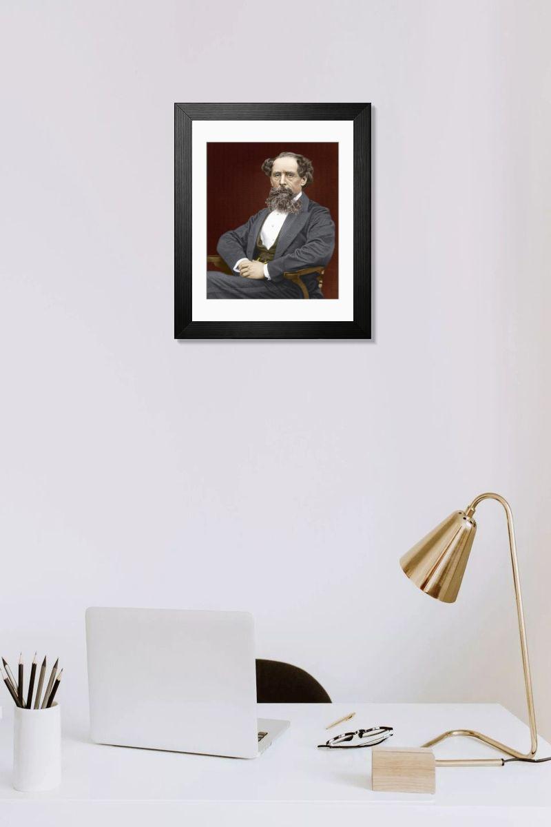 Shown hanging in a room: Modern 14"x12" (36x31cm)