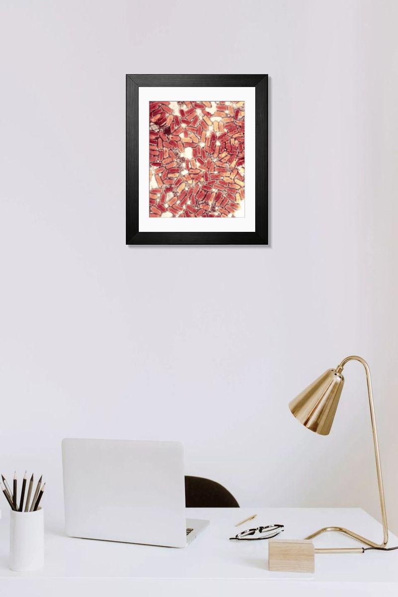 Shown hanging in a room: Modern 14"x12" (36x31cm)