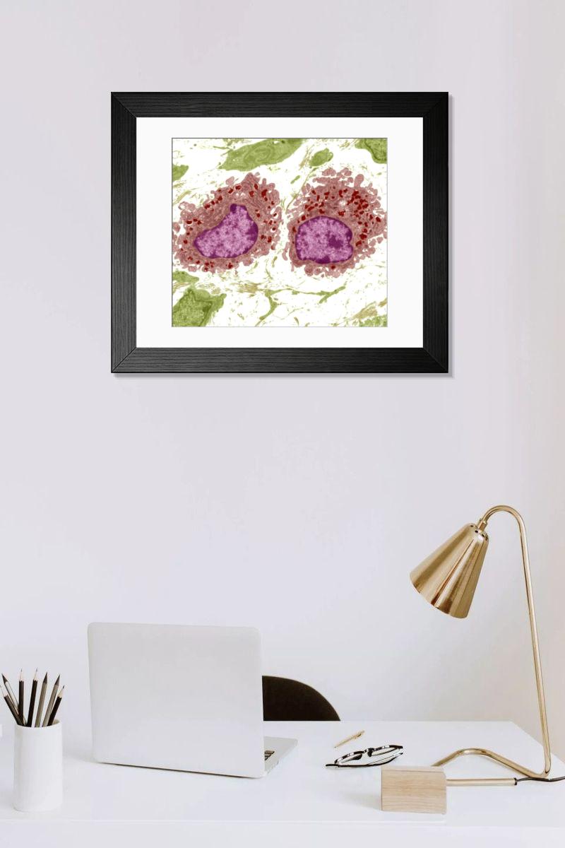 Shown hanging in a room: Modern 14"x12" (36x31cm)