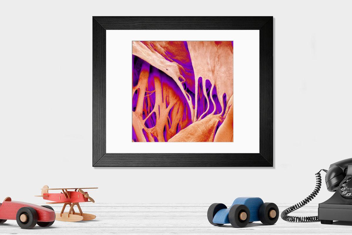Shown hanging in a room: Modern 14"x12" (36x31cm)