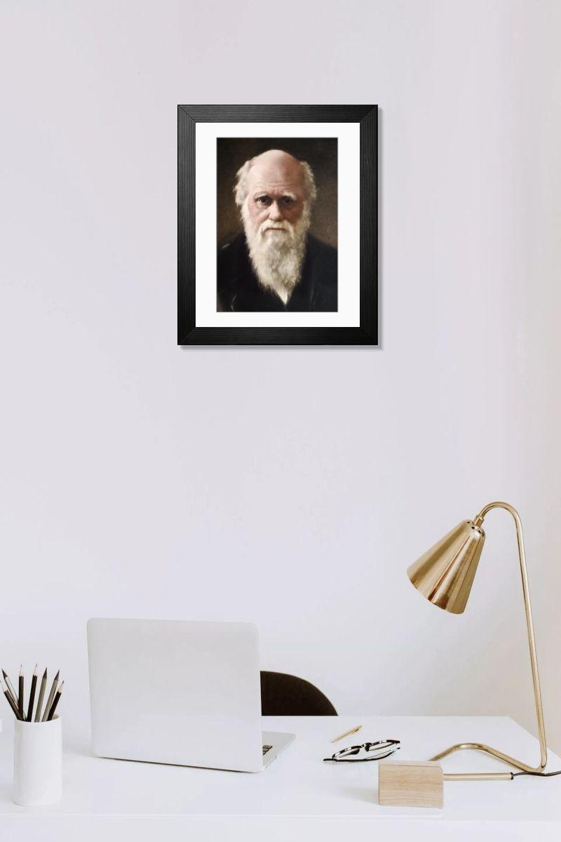 Shown hanging in a room: Modern 14"x12" (36x31cm)