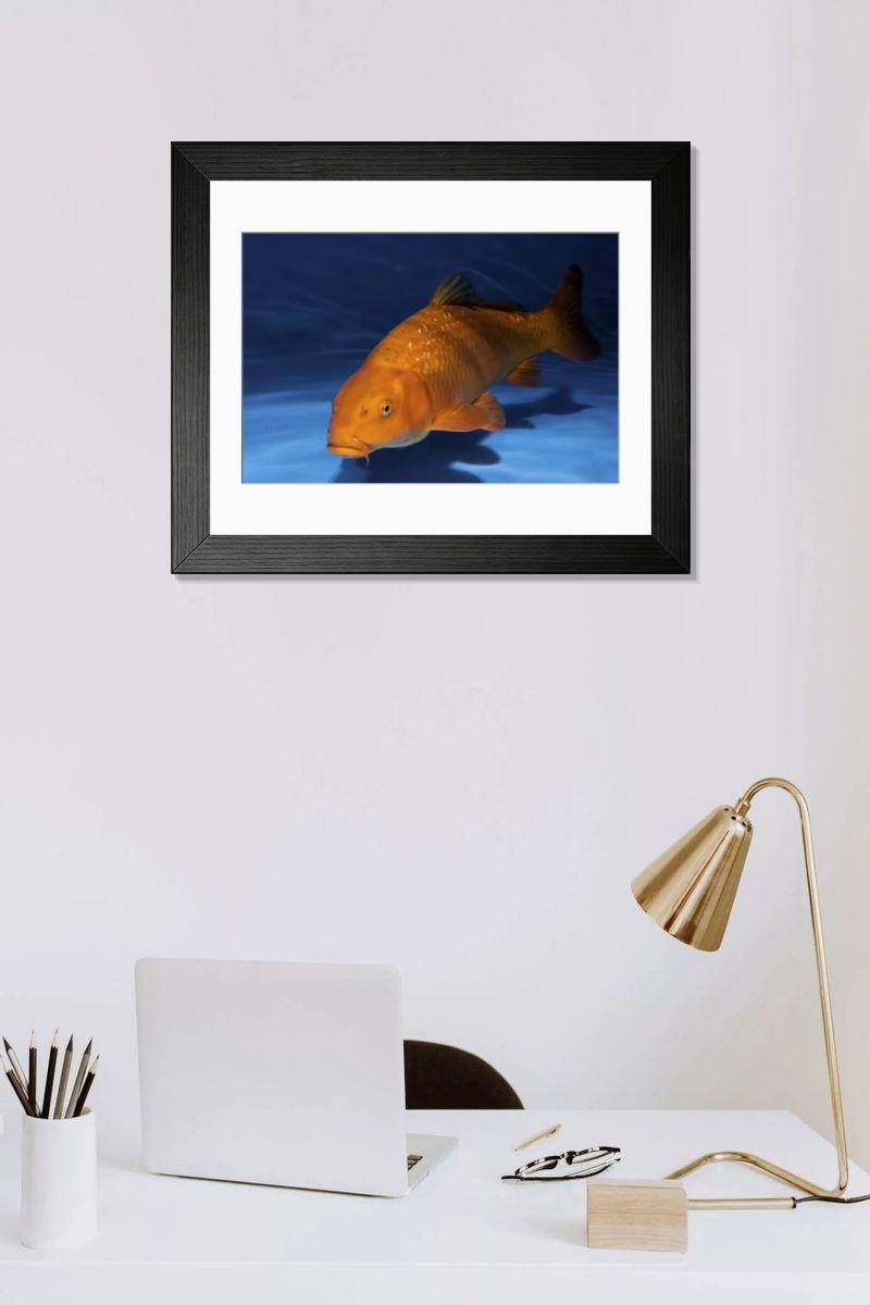 Shown hanging in a room: Modern 14"x12" (36x31cm)