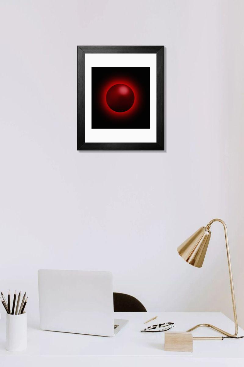 Shown hanging in a room: Modern 14"x12" (36x31cm)