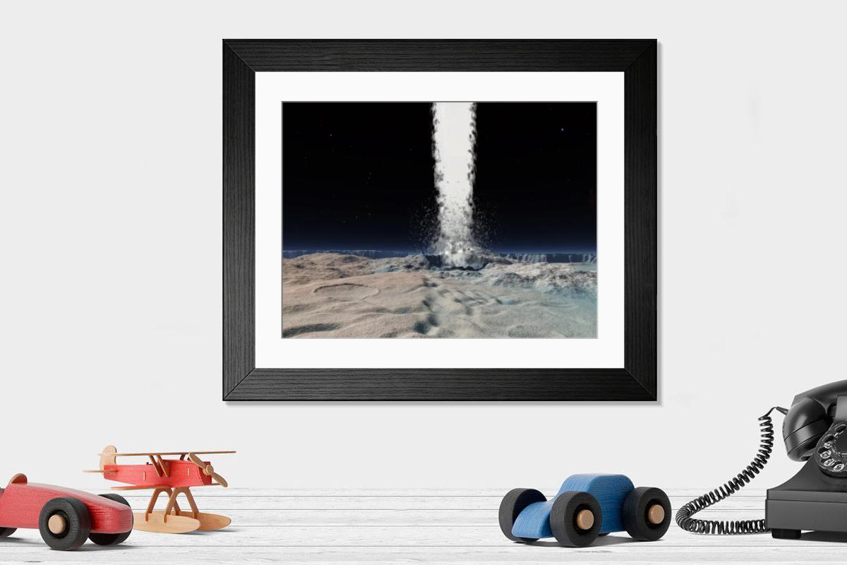 Shown hanging in a room: Modern 14"x12" (36x31cm)