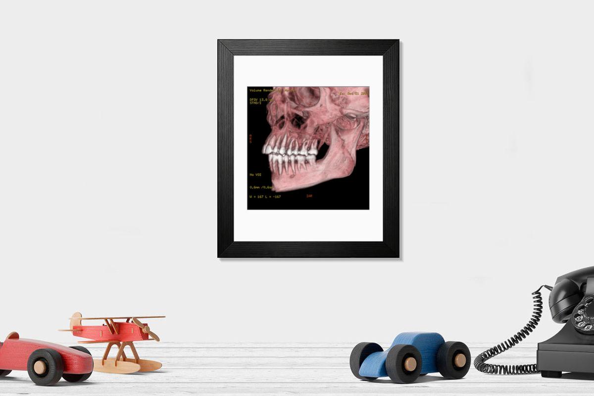 Shown hanging in a room: Modern 14"x12" (36x31cm)