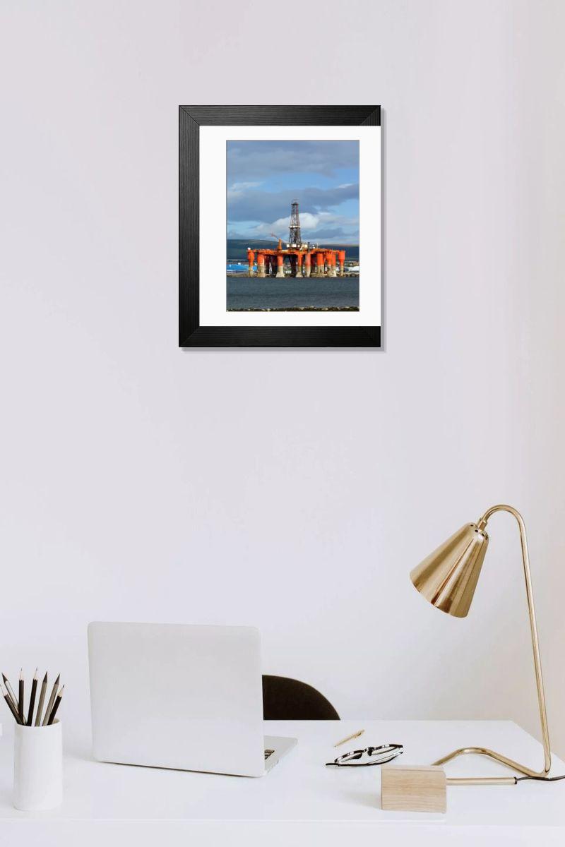 Shown hanging in a room: Modern 14"x12" (36x31cm)