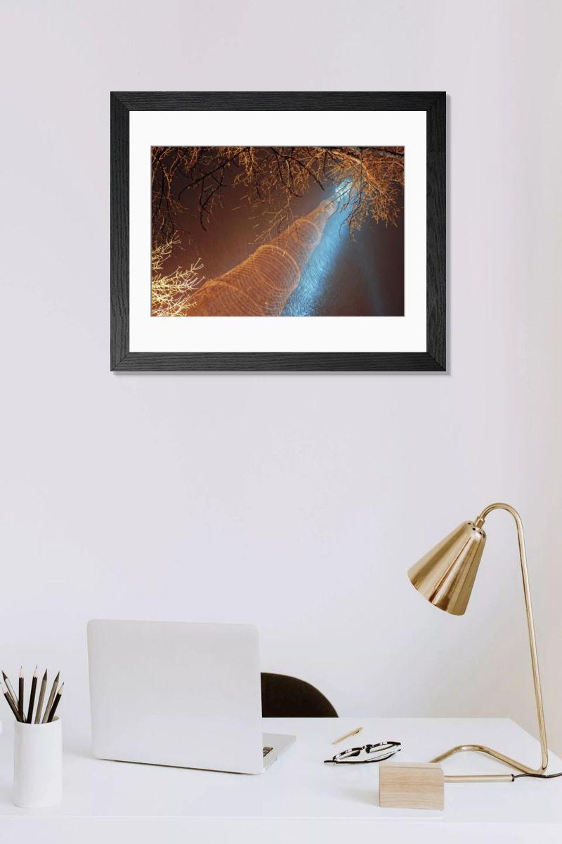 Shown hanging in a room: Modern 14"x12" (36x31cm)