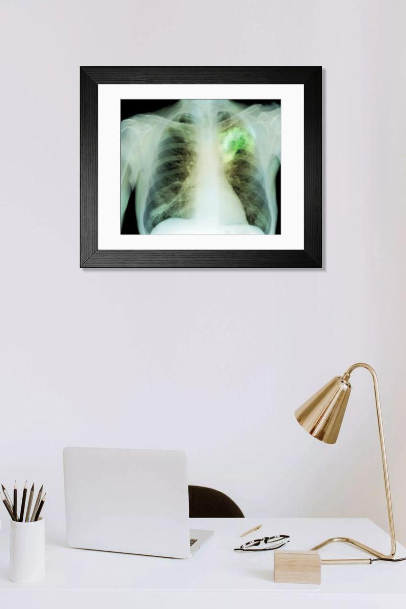 Shown hanging in a room: Modern 14"x12" (36x31cm)