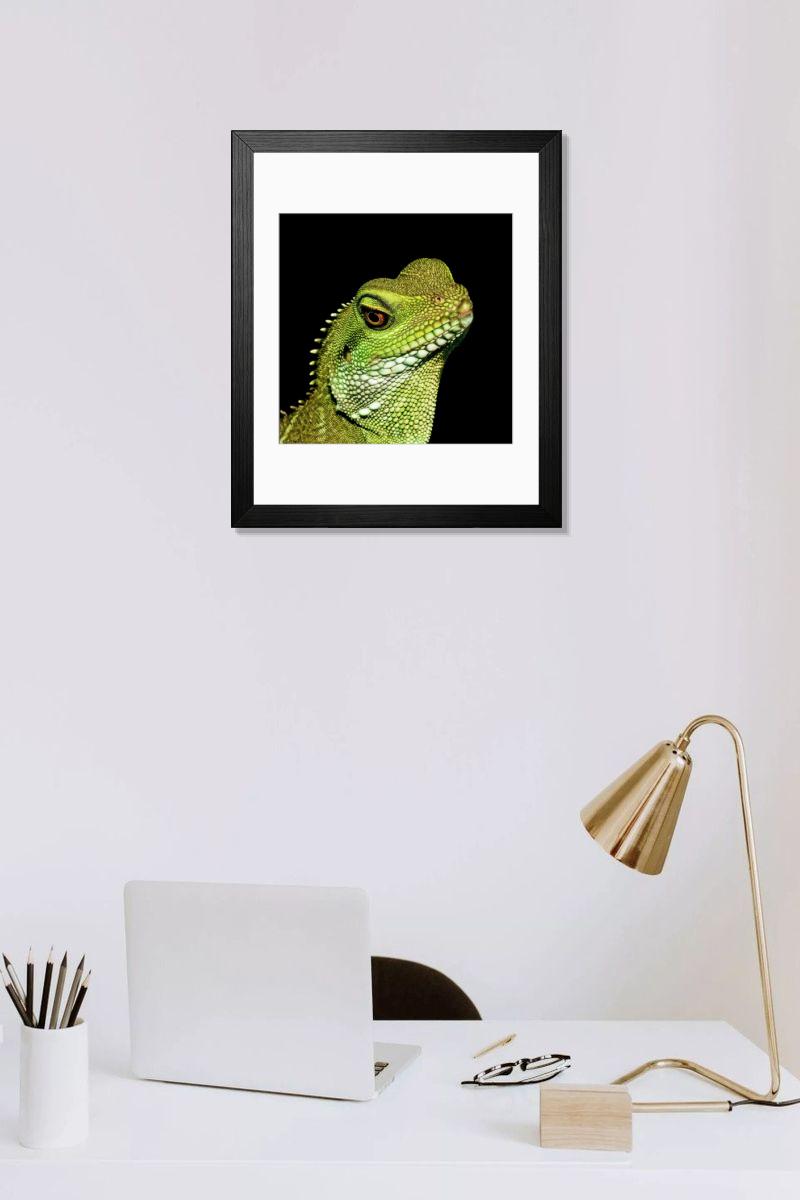 Shown hanging in a room: Modern 14"x12" (36x31cm)