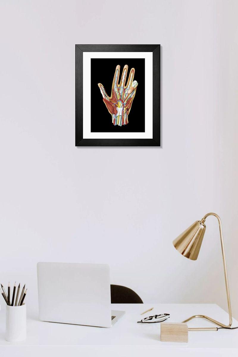 Shown hanging in a room: Modern 14"x12" (36x31cm)