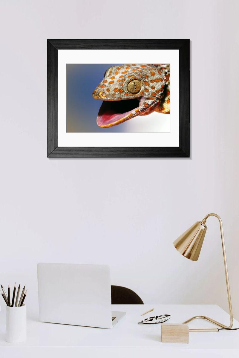 Shown hanging in a room: Modern 14"x12" (36x31cm)