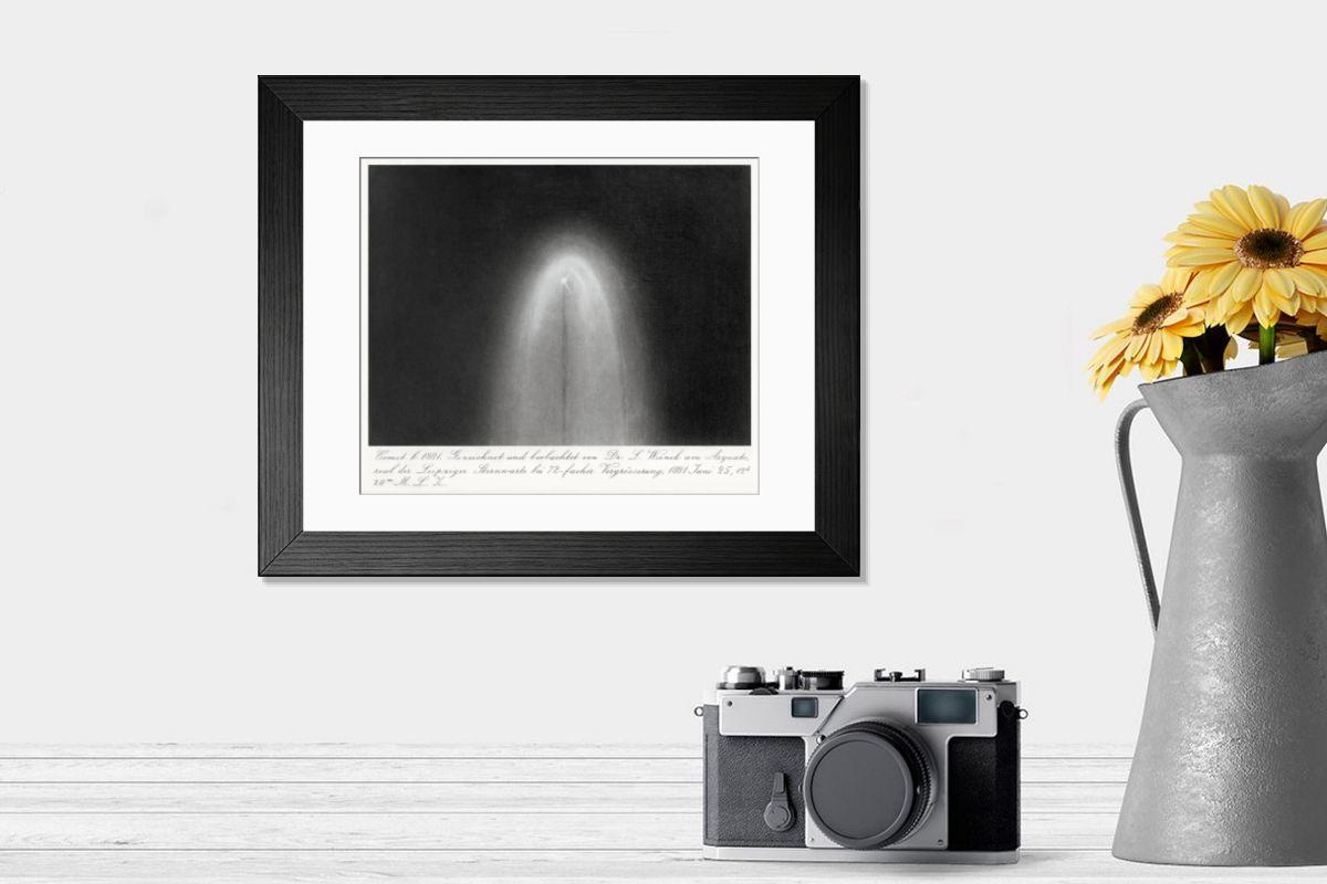 Shown hanging in a room: Modern 14"x12" (36x31cm)