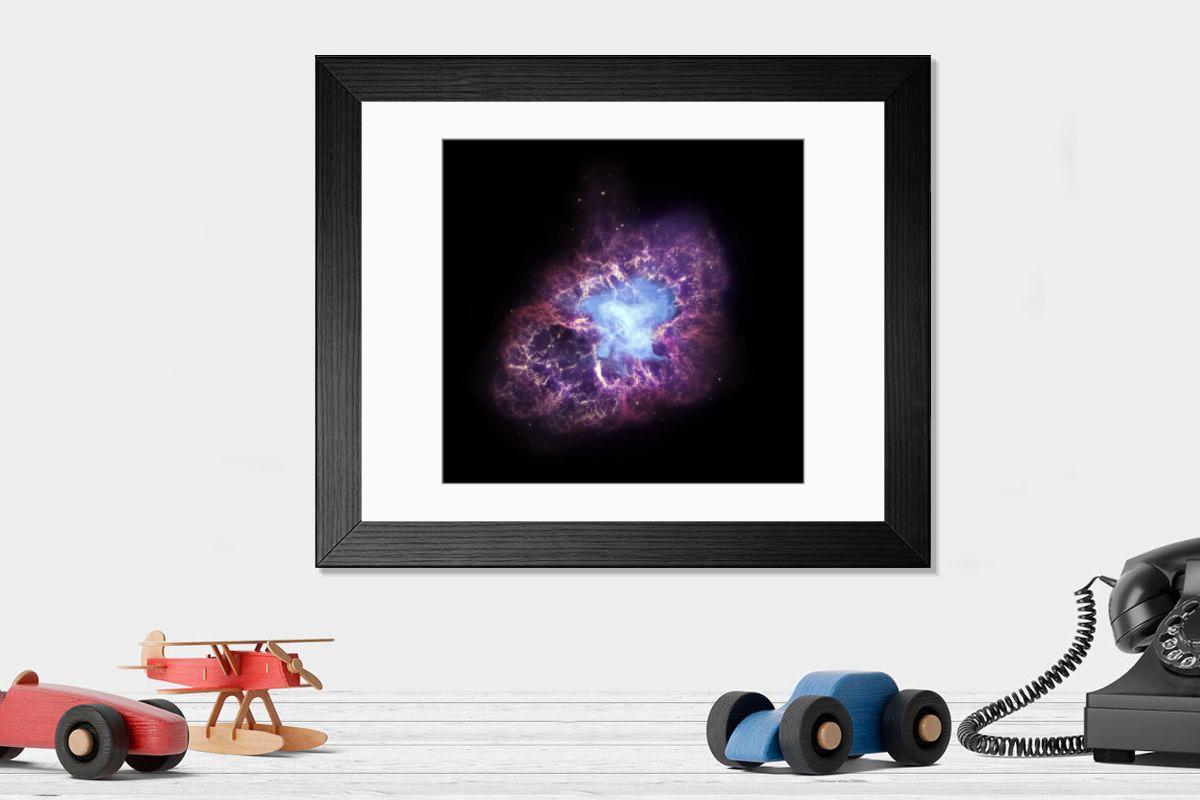Shown hanging in a room: Modern 14"x12" (36x31cm)