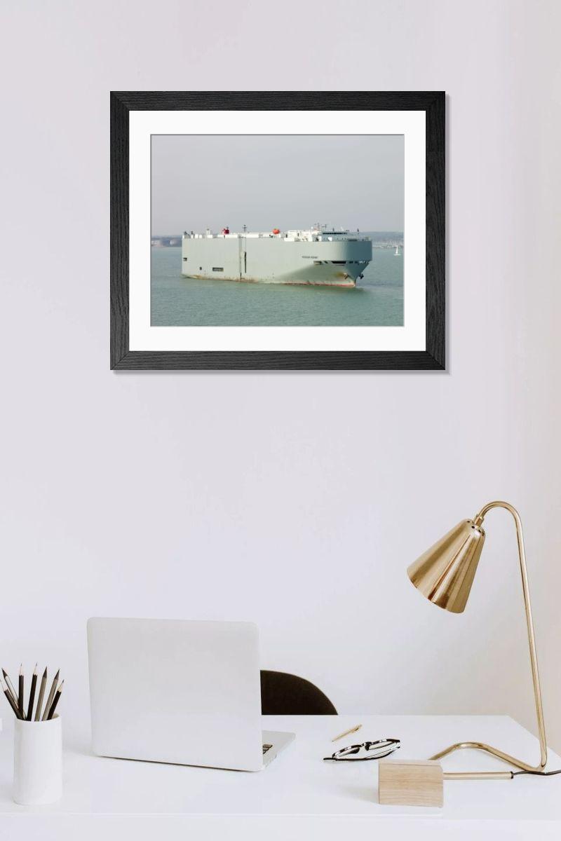 Shown hanging in a room: Modern 14"x12" (36x31cm)