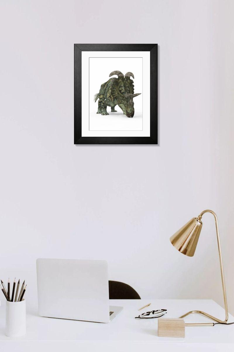 Shown hanging in a room: Modern 14"x12" (36x31cm)