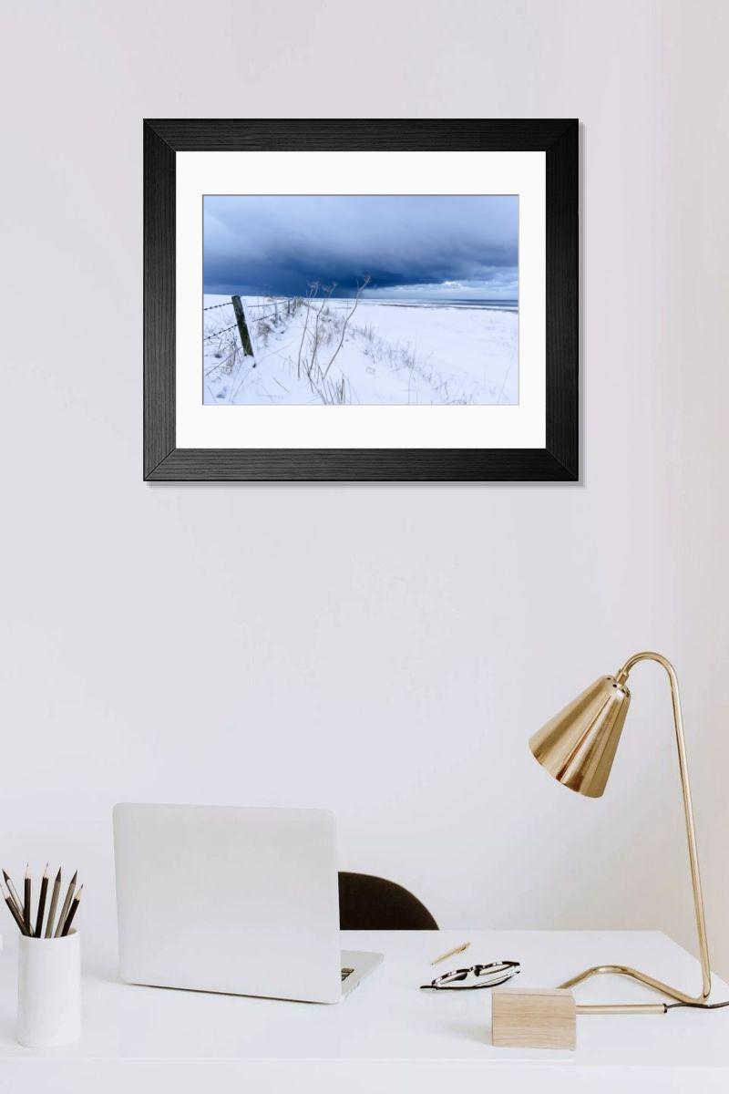 Shown hanging in a room: Modern 14"x12" (36x31cm)