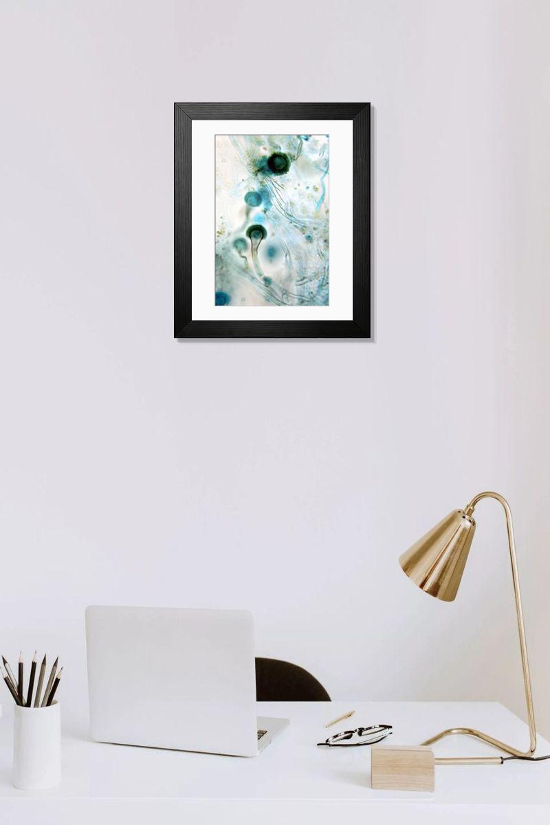 Shown hanging in a room: Modern 14"x12" (36x31cm)