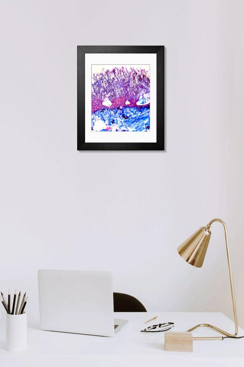 Shown hanging in a room: Modern 14"x12" (36x31cm)