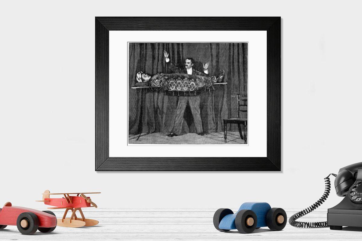 Shown hanging in a room: Modern 14"x12" (36x31cm)