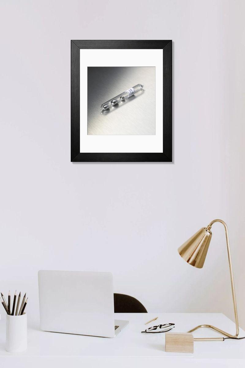 Shown hanging in a room: Modern 14"x12" (36x31cm)