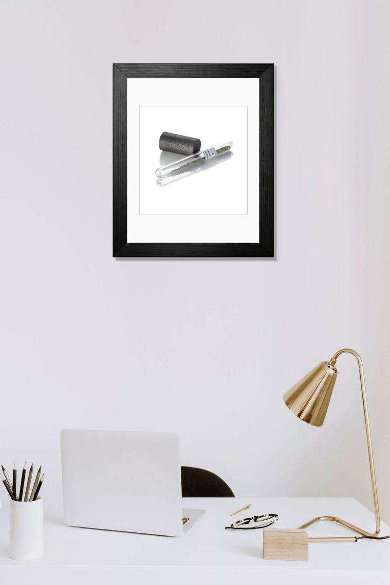 Shown hanging in a room: Modern 14"x12" (36x31cm)