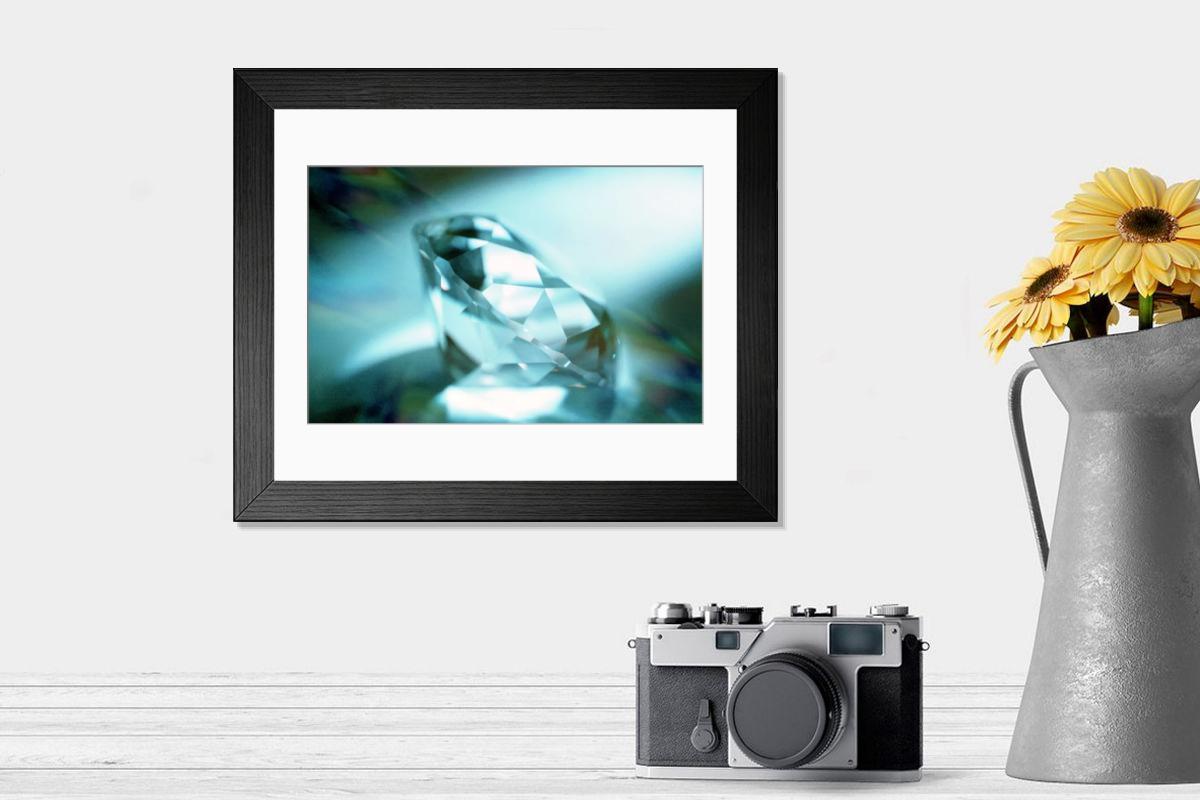 Shown hanging in a room: Modern 14"x12" (36x31cm)