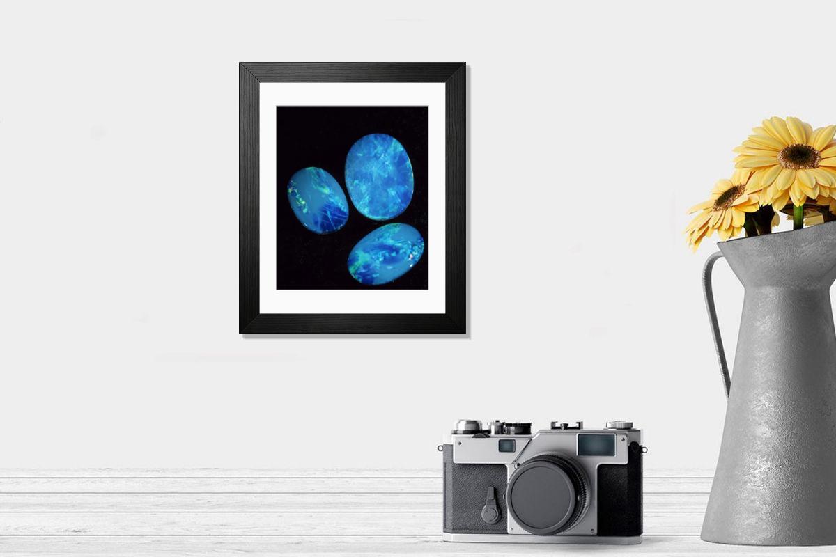 Shown hanging in a room: Modern 14"x12" (36x31cm)