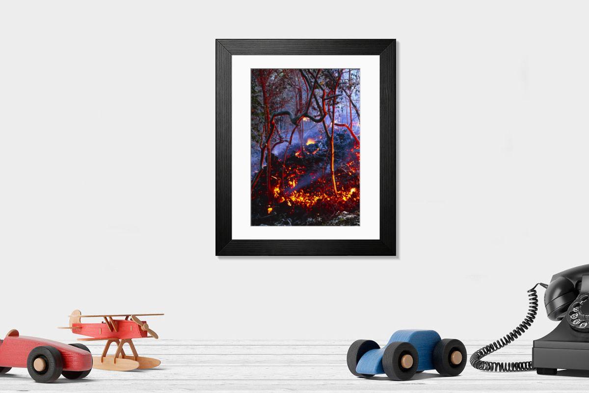 Shown hanging in a room: Modern 14"x12" (36x31cm)