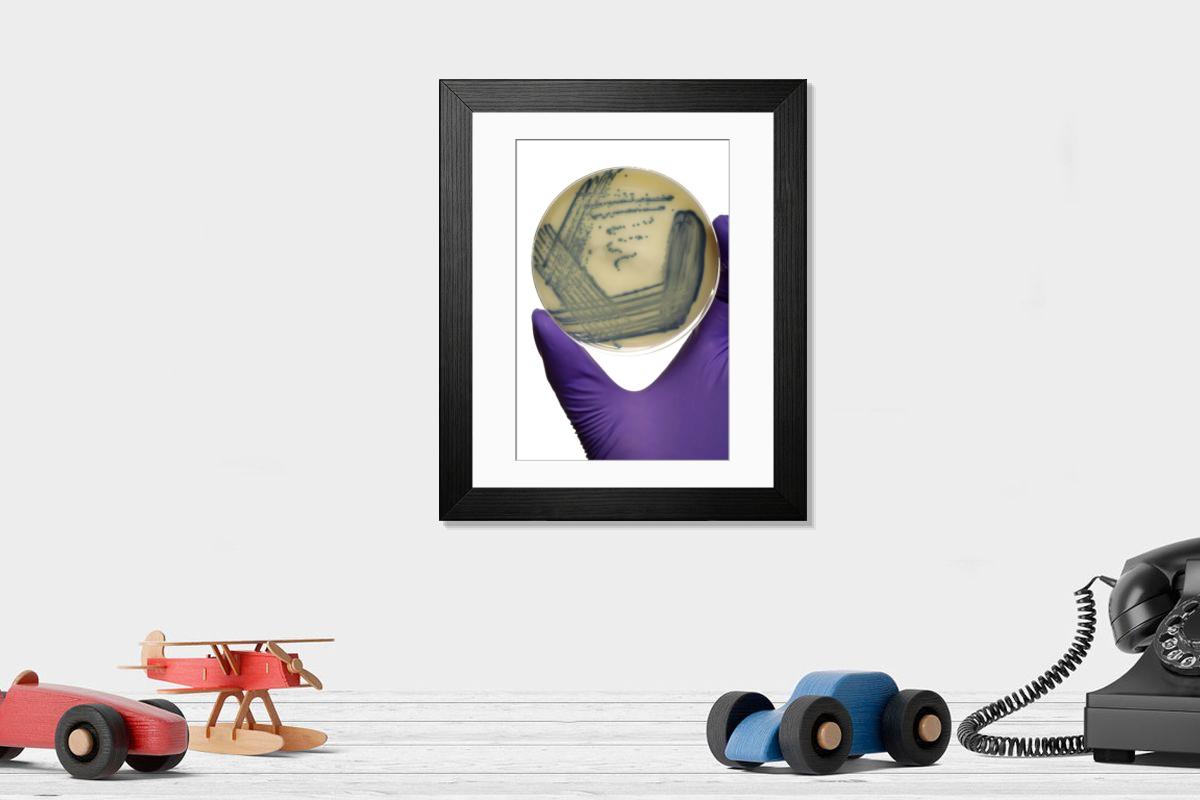 Shown hanging in a room: Modern 14"x12" (36x31cm)