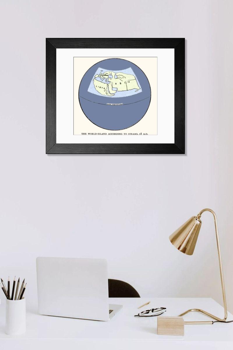 Shown hanging in a room: Modern 14"x12" (36x31cm)