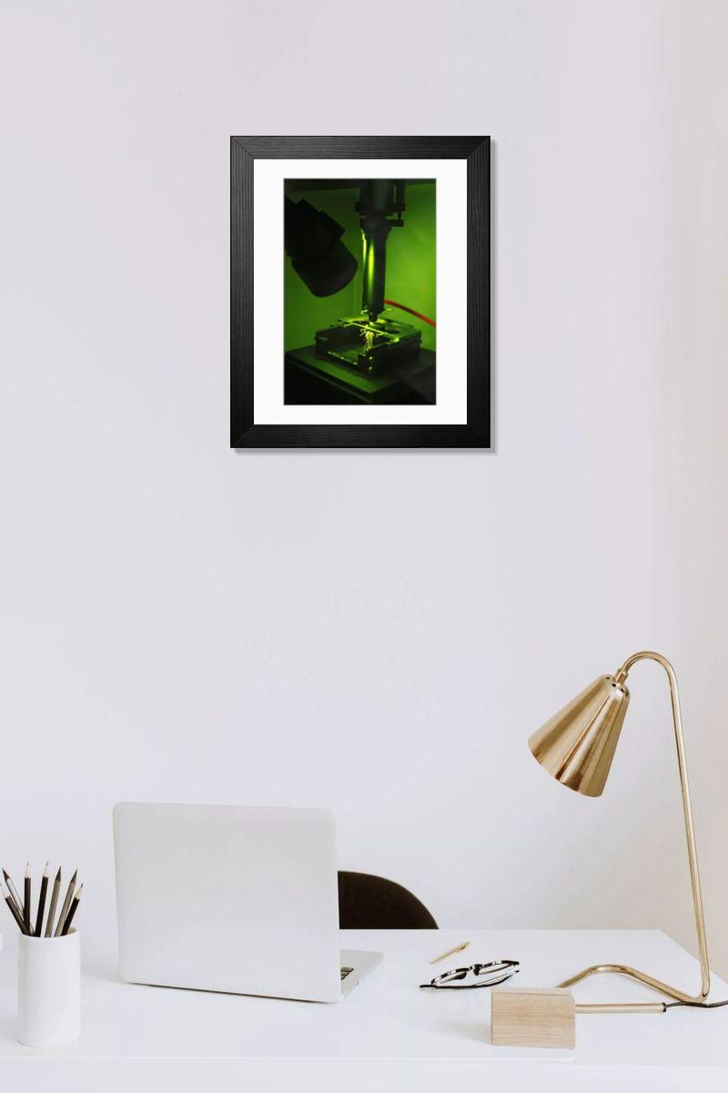 Shown hanging in a room: Modern 14"x12" (36x31cm)