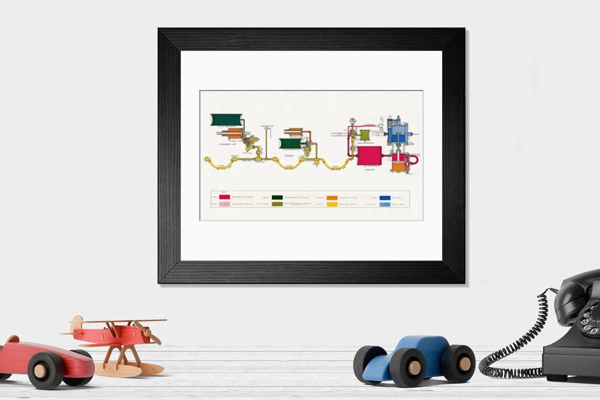 Shown hanging in a room: Modern 14"x12" (36x31cm)