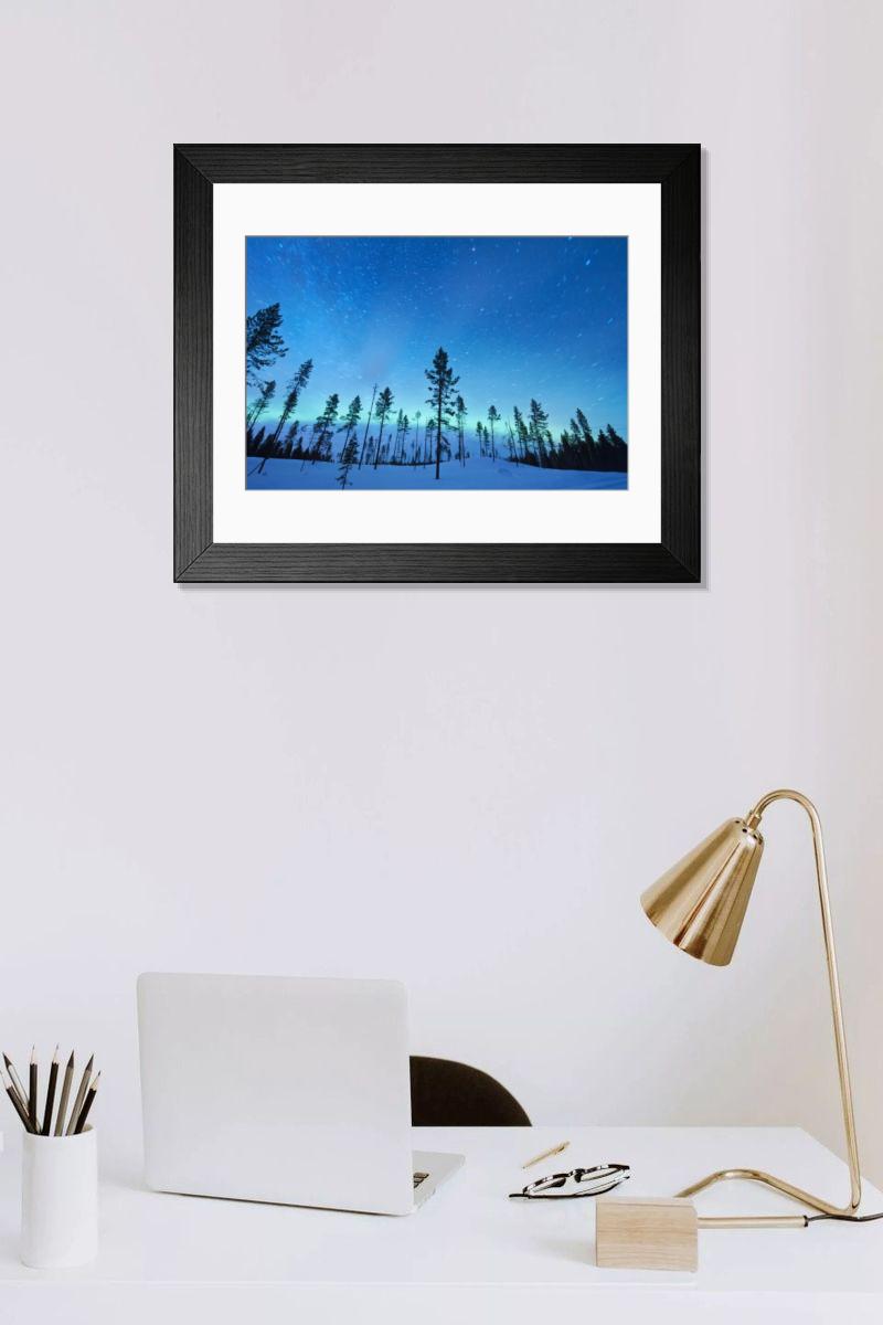 Shown hanging in a room: Modern 14"x12" (36x31cm)