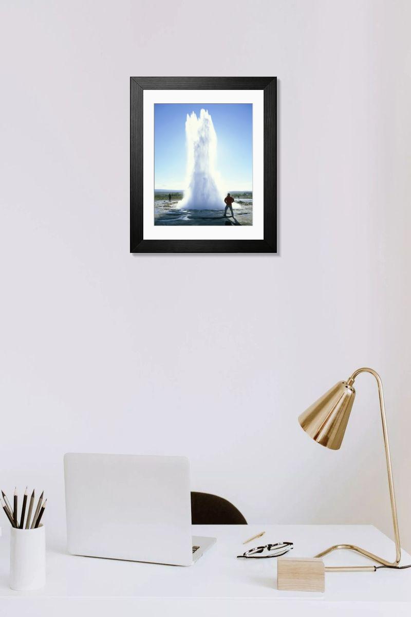 Shown hanging in a room: Modern 14"x12" (36x31cm)