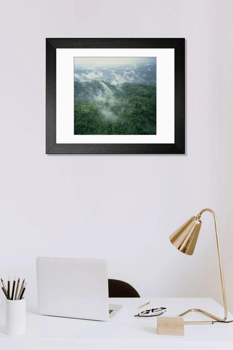 Shown hanging in a room: Modern 14"x12" (36x31cm)
