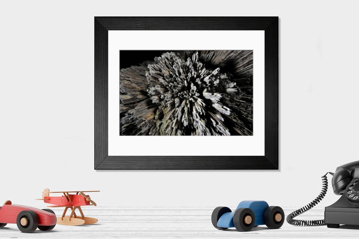 Shown hanging in a room: Modern 14"x12" (36x31cm)