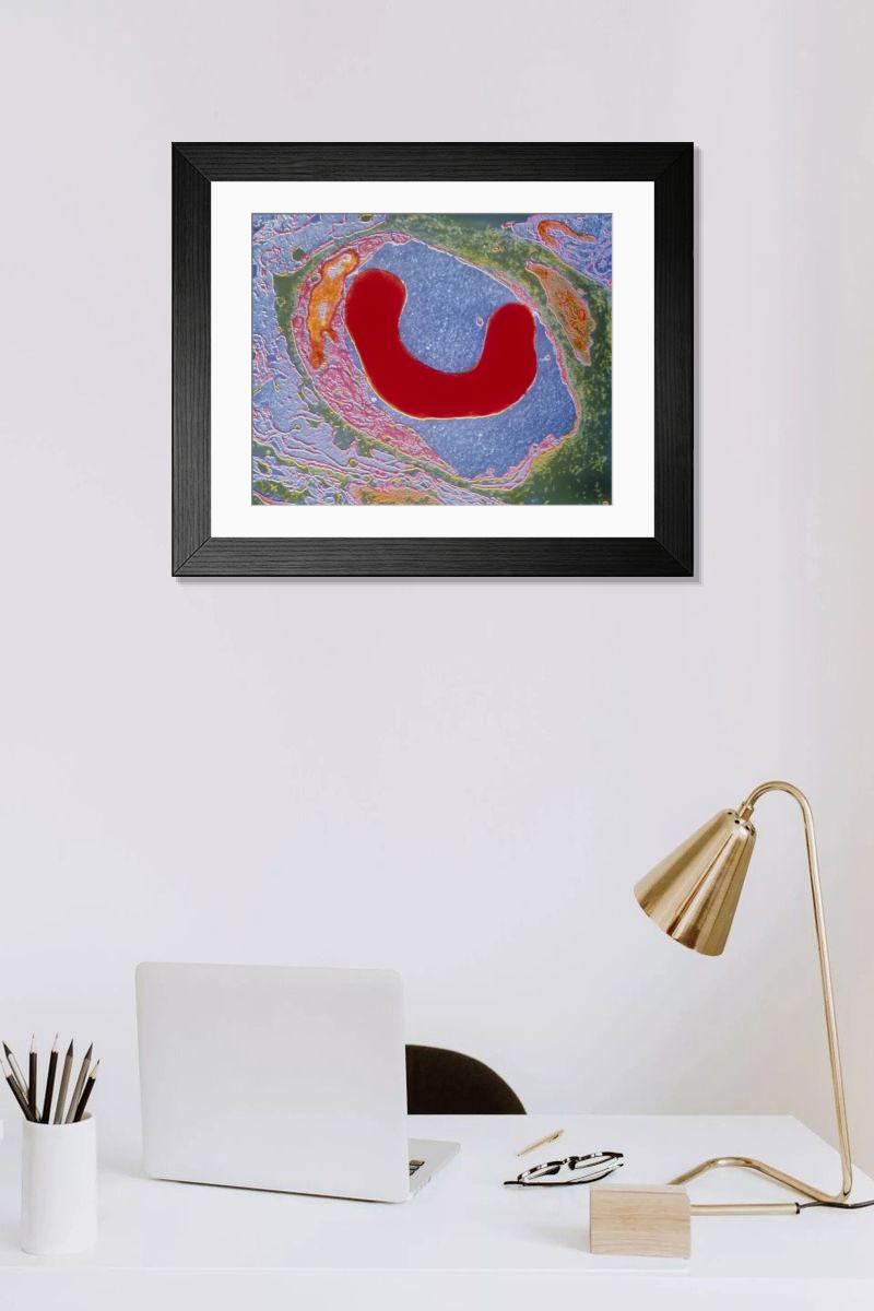 Shown hanging in a room: Modern 14"x12" (36x31cm)