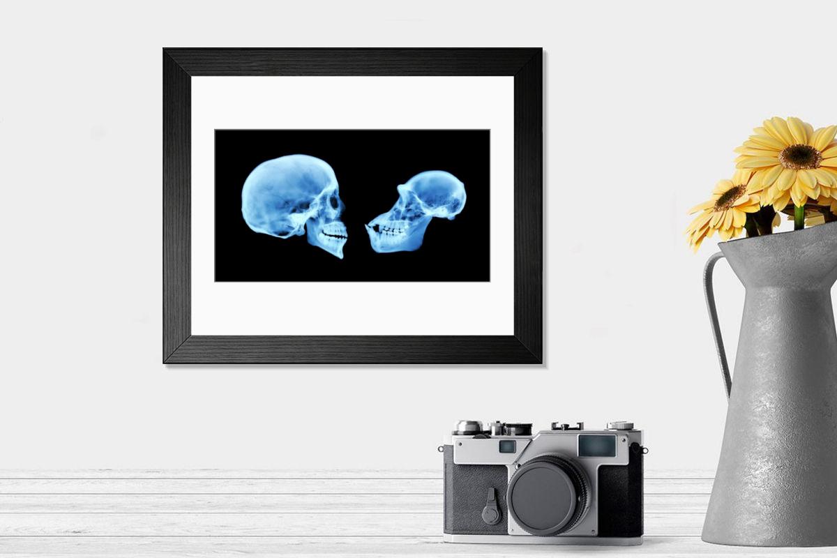 Shown hanging in a room: Modern 14"x12" (36x31cm)