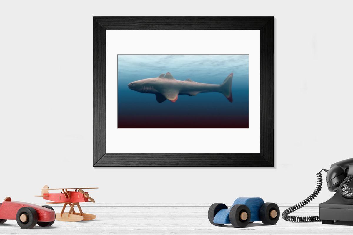 Shown hanging in a room: Modern 14"x12" (36x31cm)