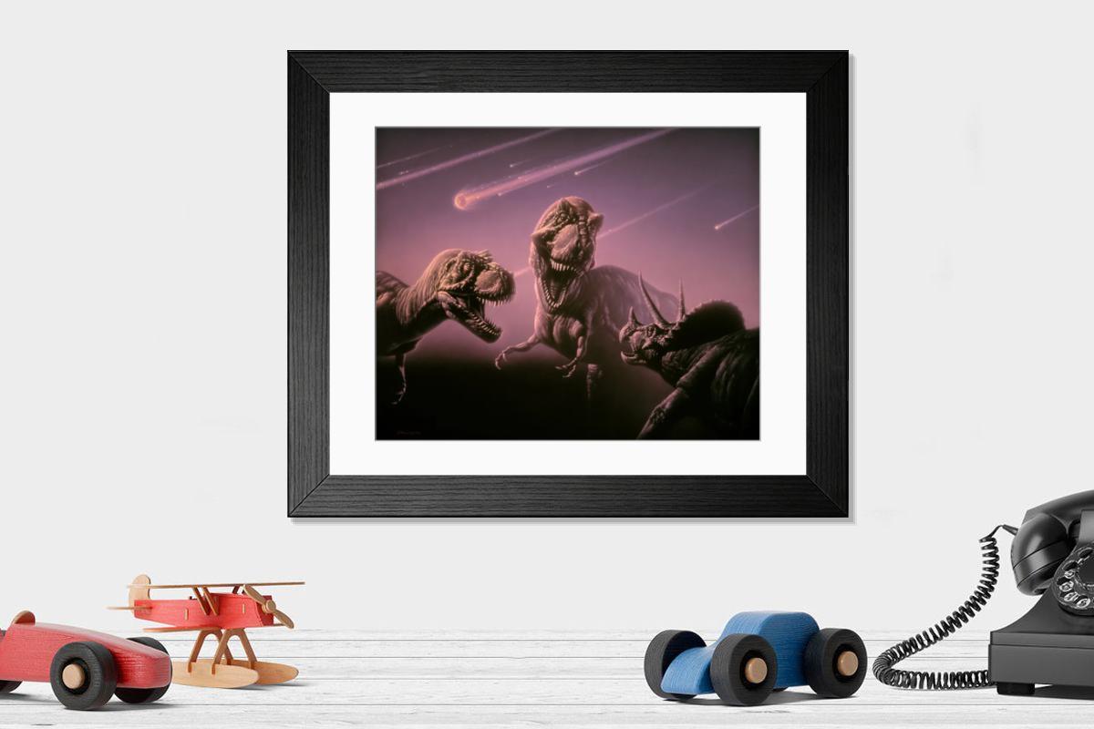 Shown hanging in a room: Modern 14"x12" (36x31cm)