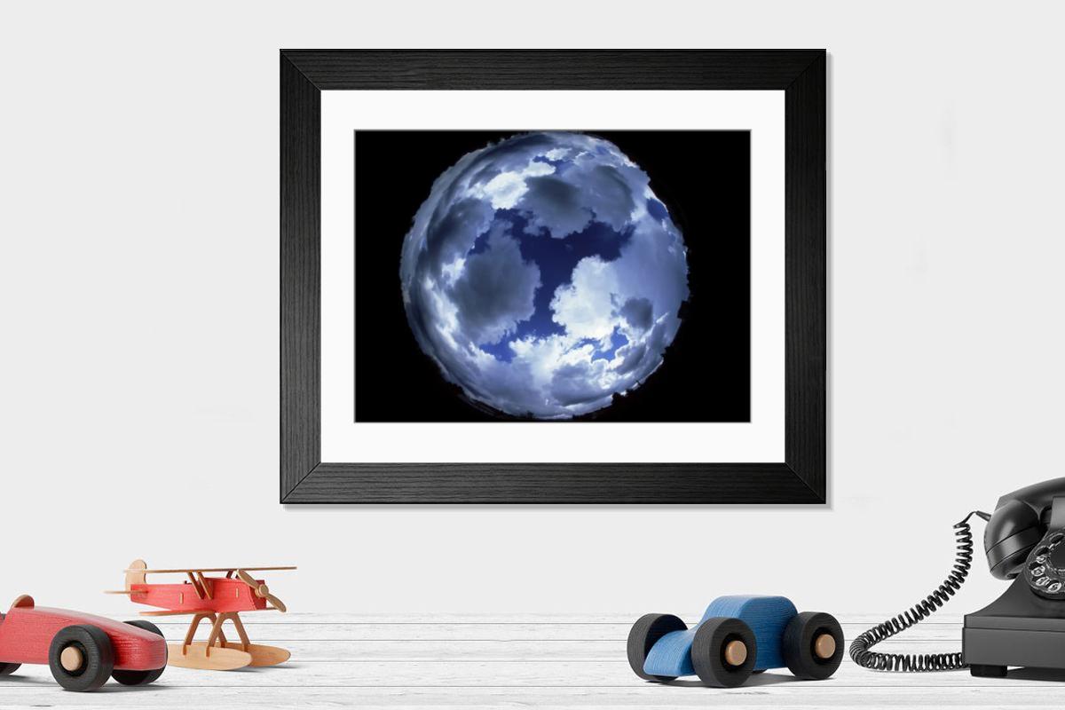 Shown hanging in a room: Modern 14"x12" (36x31cm)