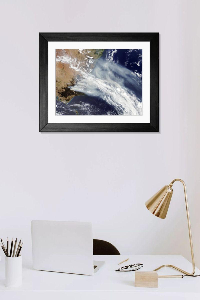 Shown hanging in a room: Modern 14"x12" (36x31cm)