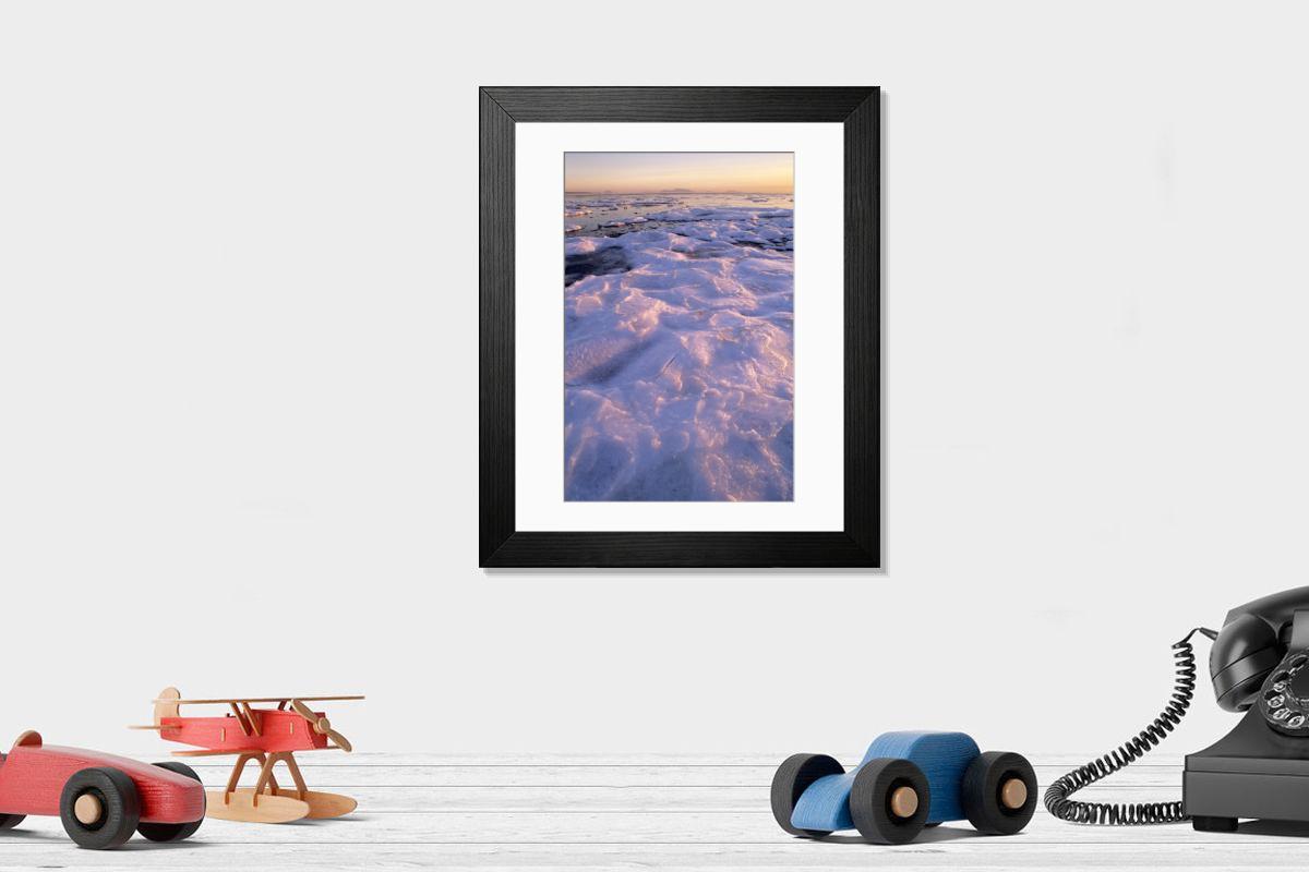 Shown hanging in a room: Modern 14"x12" (36x31cm)